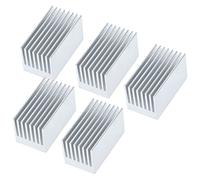 KXCVBNKLJ Disipador térmico de Aluminio para radiador, Disipador de Calor Aluminio anodizado for Dispositivos electrónicos con Chip módulo Potencia c PU 51,6 x 28 mm, 5 Unidades