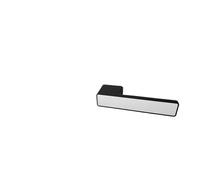 KXCVBNKLJ Manilla de puerta con cerradura para interiores Bedroom Door Lock Silent Wooden Handle Integrated Multiple Colors(Black handle White cover)