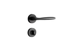 KXCVBNKLJ Manilla de puerta con cerradura para interiores Invisible Secret Door Lock Single Tongue Indoor Handle Zinc Alloy Multiple Sizes(Yahei A01 95)