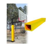 KXCVBNKLJ Protector Acolchado para Postes de Baloncesto, Acolchado Cuadrado for Poste de Baloncesto 6 pies for Postes 2x2 a 12x12 Pulgadas, Multicolor(Yellow,2.5"x2.5"(6x6cm))