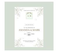 KXCVBNKLJ Tarjeta de boda personalizada, Tarjetas de invitación boda personalizadas con foto y flores for guardar la fecha for fiestas, 5 x 7 pulgadas, 20/100 piezas(Style 6,100pcs 5x7inch)