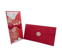 KXCVBNKLJ Tarjeta de boda personalizada, Wedding Invitation And Name Card Set Multicolor 50 pcs(Fifty Sets Red)