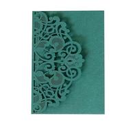 KXCVBNKLJ Tarjeta de boda personalizada, Wedding Invitation Cards Multicolor 50 pcs For Weddings Birthdays Parties(Deep Green)