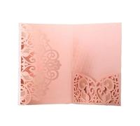 KXCVBNKLJ Tarjeta de boda personalizada, Wedding Invitation Cards Multicolor 50 pcs For Weddings Birthdays Parties(Pink)