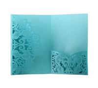 KXCVBNKLJ Tarjeta de boda personalizada, Wedding Invitation Cards Multicolor 50 pcs For Weddings Birthdays Parties(Blue)