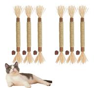 KXDEFE Cat Toys-Cat Chew Toys, Natural Cat Chew Toys, Kitten Teeth Cleaning, Cat Interactive Indoor Cat Toys, Kitten Chew Toys.(6 pcs)