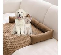 KXDEFE Pelzbarn Cooling Sofa Bed, Machine Washable Cooling Dog Bed, Fur Barn Cooling Mat, Keep Your Furry Baby Cooler and More Comfortable (Brown,90cm*135cm)