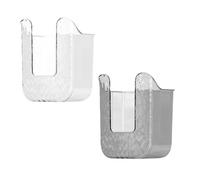 KXDEFE Wall Mounted Toilet Wipes Dispenser, Kitchen Wipes Storage Box, Wet Wipes Dispenser Box, The Ultimate Solution for Your Bathroom and Kitchen. (1 pcs white+1 pcs gray)