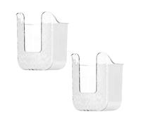 KXDEFE Wall Mounted Toilet Wipes Dispenser, Kitchen Wipes Storage Box, Wet Wipes Dispenser Box, The Ultimate Solution for Your Bathroom and Kitchen. (2 pcs white)