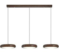 KXEcoLife Lámpara Colgante, Conjunto de 3 Luces LED para Isla de Cocina, lámpara de Techo Moderna, lámpara de araña para Comedor, diseño de suspensión Redonda.