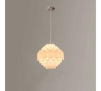 KXEcoLife Lámpara Colgante de Techo nórdica de un Solo Cabezal - Lámpara de araña Moderna de Estilo rústico con Pantalla acrílica Ajustable E27 para Dormitorio, Cocina, Comedor e Isla de COC