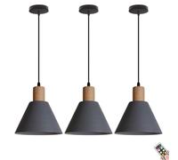 KXEcoLife Lámpara Colgante inalámbrica Recargable, Funciona con Pilas, Ideal para Cocina, Comedor, Sala de Estar y Dormitorio. Lámpara de Techo versátil con Bombilla LED.