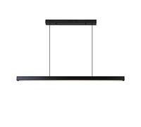 KXEcoLife Lámpara Colgante Industrial de Tira Larga, lámpara Colgante LED Lineal Minimalista, lámpara de Techo Moderna de Aluminio para Isla de Cocina, Oficina, Comedor, Mesa de Billar.