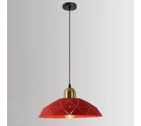 KXEcoLife Lámpara Colgante Industrial Moderna para Cocina, Isla, salón, Dormitorio, Comedor, Pasillo, Color danés, lámpara de un Solo Cabezal.