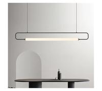 KXEcoLife Lámpara Colgante LED nórdica Moderna de Hierro Minimalista Negra para restaurantes, comedores, Islas de Cocina y Bares.
