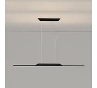 KXEcoLife Lámpara Colgante LED nórdica Regulable, Moderna, de Tira Larga, araña, Interior, Comedor, luminaria suspendida, Minimalista, para el hogar, Isla de Cocina, Techo, Negra, Blanca, BR