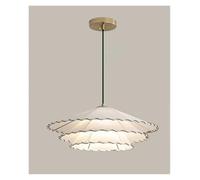 KXEcoLife Lámpara Colgante LED para Dormitorio, decoración del hogar, Sombrero Creativo de algodón y Lino Brillante