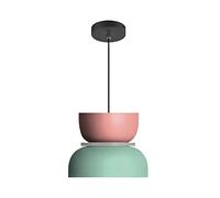 KXEcoLife Lámpara Colgante Moderna de Mediados de Siglo con diseño de Macaron, Colorida lámpara de Techo de Aluminio para Dormitorio y Cocina, Elegante luminaria Industrial, decoración única