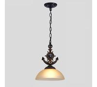 KXEcoLife Lámpara de araña Americana Vintage de astas E27, lámpara de araña Creativa de Resina para Comedor, Pasillo, Entrada, Bar, Tarjeta de Visita, G