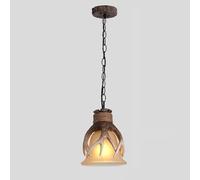 KXEcoLife Lámpara de araña Americana Vintage de astas E27, lámpara de araña Creativa de Resina para el Pasillo del Comedor, Entrada, Bar, Tarjeta de Visita, A