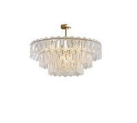 KXEcoLife Lámpara de araña de Cristal, luz Francesa, Lujo, Estilo Pastoral, para Sala de Estar, Ambiente de Villa, vestíbulo, Red Social, Dormitorio, Cristal, Restaurante (tamaño: 80 cm de d