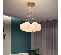 KXEcoLife Lámpara de araña Moderna Creatividad Pantalla de lámpara de Techo Impresa en 3D PLA Luz Nocturna Universo Planeta Luna Linterna Comedor Bar Lámparas Colgantes Hogar Niño Dormitorio