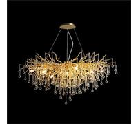 KXEcoLife Lámpara de araña Moderna de Cristal, lámpara de araña con Forma de Rama de árbol esmerilada, lámpara Colgante para Techo Alto, lámpara de Mesa, Isla de Cocina, lámpara Colgante par