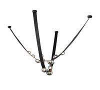 KXEcoLife Lámpara de araña postmoderna Creativa con Forma de cinturón, diseño Minimalista Italiano para Comedor, Sala de Estar, Bar, Muestra de luminaria, Doble Tira.