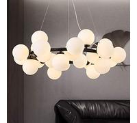 KXEcoLife Lámpara de araña Sputnik para Dormitorio, lámpara de Techo Tipo Globo, iluminación para Isla de Cocina/Sala de Estar, 12 Luces, Bombillas G4 Incluidas, lámpara Colgante Industrial