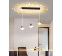 KXEcoLife Lámpara de Techo con diseño de Cielo Estrellado para Comedor, Moderna lámpara de araña para Escalera, Luces Colgantes Altas Minimalistas para Villa y Sala de Estar, lámpara colgant