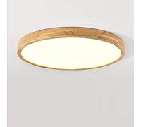 KXEcoLife Lámpara de Techo LED Nordic Ultra-Thin de 18 W - Lámpara de Panel Redondo empotrada para Sala de Estar, Dormitorio, Pasillo, luz Blanca cálida, 30 cm. Luminaria Moderna.
