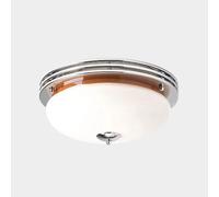 KXEcoLife Lámpara de Techo Moderna de Cristal opalino Vintage, de Montaje Empotrado, para Dormitorio, Isla de Cocina de Mediados de Siglo, lámpara Minimalista, araña Francesa, lámpara de com