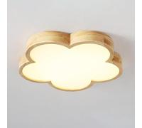KXEcoLife Lámpara de Techo Moderna de Madera para Sala de Estar, 50 cm (19,7"), lámpara Colgante geométrica Minimalista, lámpara acrílica de 3 Colores para Entrada, Pasillo, Cocina, Lavander