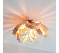 KXEcoLife Lámparas de araña de Lujo, iluminación Moderna nórdica, lámpara de Techo empotrada Hecha a Mano, Accesorios creativos, Linterna de 1 luz Vintage Colgante para Sala de Estar/marrón/