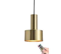 KXEcoLife Mini lámpara Colgante a Pilas con Mando a Distancia, lámpara Colgante Moderna pequeña en Forma de C para Interiores, araña inalámbrica, Isla de Cocina, Dormitorio, Comedor, Bar.