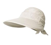 KXF Sombrero de sol para mujer con protección UV, visera plegable de ala ancha con parte superior desmontable, sombreros de sol en topless para verano, playa, senderismo, color beige, beige