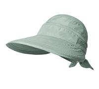 KXF Sombrero de sol para mujer con protección UV, visera plegable de ala ancha con parte superior desmontable, sombreros de sol en topless para verano, playa, senderismo, color beige, Greyish-green