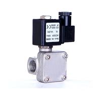 KXIWLUFV Válvula Solenoide de Alta presión Acero Inoxidable 1/2" 110V 24V 12V 24v Normalmente Cerrada(G-24VDC-NBR-SEAL)