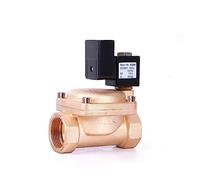 KXIWLUFV Válvula Solenoide no Caliente de latón Alta presión 1-1/2 Pulgadas, 110V, 24V, 12V, 24v, Normalmente Cerrada(G-110VAC-NBR-SEAL)