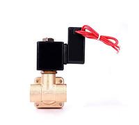 KXIWLUFV Válvula Solenoide no Caliente de latón Alta presión 3/8" 110V 24V 12V 24v Normalmente Cerrada(NPT-24VAC-NBR-SEAL)