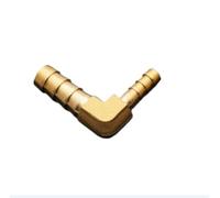 KXJSYL Tool 1 Pieza de Codo de Acoplamiento de Manguera de latón con púa Reductora Igual de 4 mm a 25 mm, Adaptador de Conector de Tubo de Acoplamiento de púas de Cobre(OD 4mm)