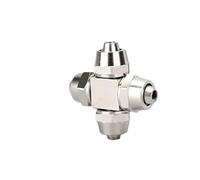 KXJSYL Tool 1 Unidad de Manguera neumática de latón de Rosca rápida Tipo T Tubo Tipo L Tubo Cruzado OD 4mm 6mm 8mm 10mm 12mm 14mm 16mm Accesorios Neumáticos(Four Way,12mm)