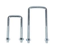 KXJSYL Tool Abrazadera Cuadrada galvanizada de Acero al Carbono/Abrazadera en U de ángulo Recto/Perno en U/Tornillo en ángulo Recto/Abrazadera Cuadrada/Abrazadera de Hebilla M6-M16(2pcs M8x31x150)