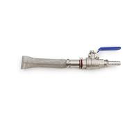 KXJSYL Tool Kit de conversión de barril de mamparo sin soldadura, acero inoxidable 304, 2 piezas, válvula de bola de 1/2 pulgada con puré de pantalla bazooka de 6 o 12 pulgadas (tipo C)