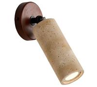 KXKLGWHN Aplique de pared de mármol de estilo industrial, pantalla de lámpara de pared individual personalizada, lámpara de pared E27 para montaje en techo, adecuada para comedor, dormitorio y recibid