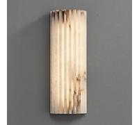 KXKLGWHN Aplique de pared de piedra estilo medieval, aplique de pared de alabastro natural, lámpara de pared de mármol de 30 cm, luminaria decorativa de pared para sala de estar, pasillo y dormitorio.