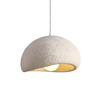 KXKLGWHN Lámpara colgante de resina similar al cemento, iluminación de techo de un solo cabezal con base E27, lámpara colgante empotrada de estilo minimalista japonés, lámpara de araña para sala de es