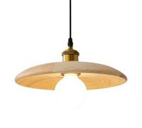 KXKLGWHN Lámpara De Araña De Madera De Estilo Japonés, Pantalla De Luz Colgante Creativa En Forma De Sombrero, Lámpara Colgante De Un Solo Cabezal con Tornillo E27, Accesorios De Iluminación De Techo