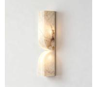 KXKLGWHN Lámpara de pared de alabastro natural de estilo industrial nórdico, 35 cm (13,7 pulgadas), aplique de pared LED de luz cálida, luminaria decorativa para pasillo, escalera y dormitorio.