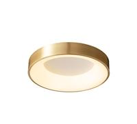 KXKLGWHN Lámpara de Techo Simple Moderna, 3000k / 4500k / 6000k Ajustable, luz de Techo de Arte de Cobre Redondo LED, lámpara de Techo de Montaje en Superficie para Pasillo de Dormitorio
